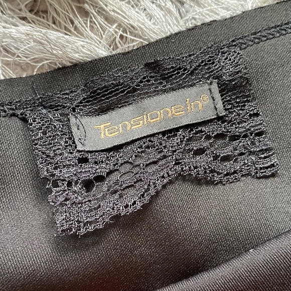 Black Skater Skirt Lace Trim. MADE IN ITALY🇮🇹 - Picture 4 of 4